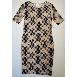 Lularoe NWT Geometric Polka Dot Design Julia Dress Size Small